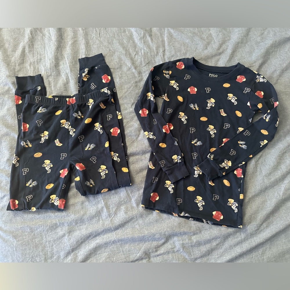 Polo Ralph Lauren bear cotton sleep set